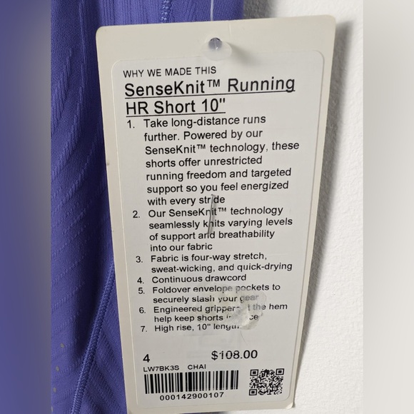 NWT LULULEMON SENSE-KNIT RUNNING HR SHORT 10” - Picture 3 of 3